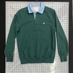 Brooks Brothers Green Rugby Polo Shirt